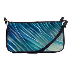 Pastel Ocean Waves Shoulder Clutch Bag by GardenOfOphir