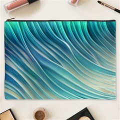 Pastel Ocean Waves Cosmetic Bag (xxxl) by GardenOfOphir