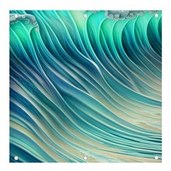 Pastel Ocean Waves Banner And Sign 4  X 4  by GardenOfOphir