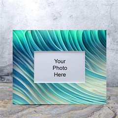 Pastel Ocean Waves White Tabletop Photo Frame 4 x6 