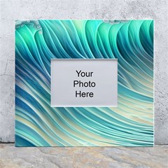 Pastel Ocean Waves White Wall Photo Frame 5  X 7 