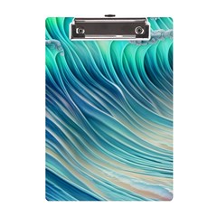 Pastel Ocean Waves A5 Acrylic Clipboard