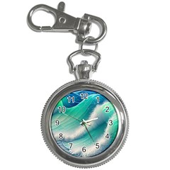 Beautiful Abstract Pastel Ocean Waves Key Chain Watches