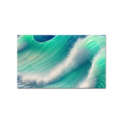 Beautiful Abstract Pastel Ocean Waves Sticker (rectangular) by GardenOfOphir