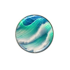 Beautiful Abstract Pastel Ocean Waves Hat Clip Ball Marker by GardenOfOphir