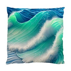 Beautiful Abstract Pastel Ocean Waves Standard Cushion Case (two Sides) by GardenOfOphir