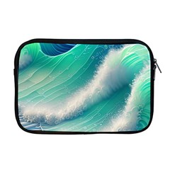 Beautiful Abstract Pastel Ocean Waves Apple Macbook Pro 17  Zipper Case by GardenOfOphir