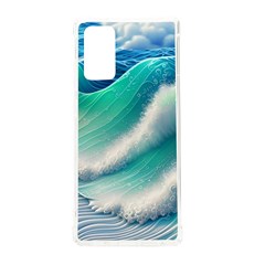 Beautiful Abstract Pastel Ocean Waves Samsung Galaxy Note 20 Tpu Uv Case by GardenOfOphir