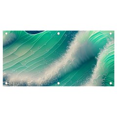 Beautiful Abstract Pastel Ocean Waves Banner And Sign 4  X 2  by GardenOfOphir