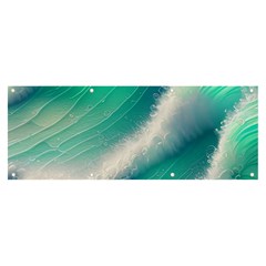 Beautiful Abstract Pastel Ocean Waves Banner And Sign 8  X 3  by GardenOfOphir