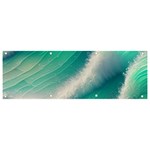 Beautiful Abstract Pastel Ocean Waves Banner and Sign 9  x 3  Front