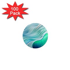 Pastel Abstract Waves Pattern 1  Mini Magnets (100 Pack)  by GardenOfOphir