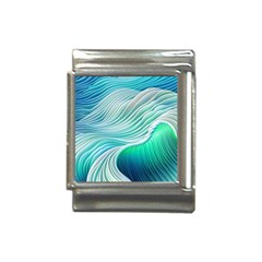 Pastel Abstract Waves Pattern Italian Charm (13mm) by GardenOfOphir