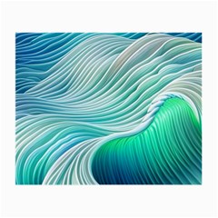 Pastel Abstract Waves Pattern Small Glasses Cloth by GardenOfOphir