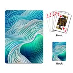 Pastel Abstract Waves Pattern Playing Cards Single Design (Rectangle) Back