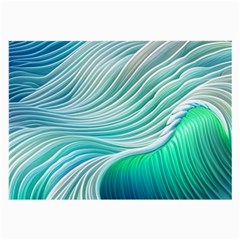 Pastel Abstract Waves Pattern Large Glasses Cloth by GardenOfOphir