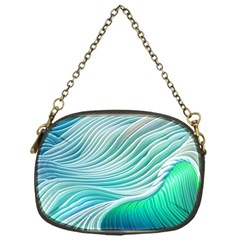 Pastel Abstract Waves Pattern Chain Purse (one Side) by GardenOfOphir