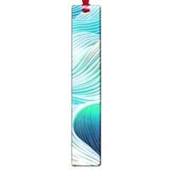 Pastel Abstract Waves Pattern Large Book Marks by GardenOfOphir