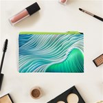 Pastel Abstract Waves Pattern Cosmetic Bag (XS) Back