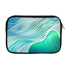 Pastel Abstract Waves Pattern Apple Macbook Pro 17  Zipper Case by GardenOfOphir