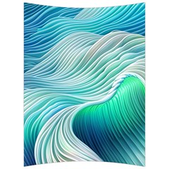 Pastel Abstract Waves Pattern Back Support Cushion by GardenOfOphir