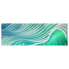 Pastel Abstract Waves Pattern Banner And Sign 9  X 3  by GardenOfOphir