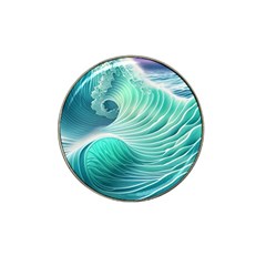 Pink Sky Blue Ocean Waves Hat Clip Ball Marker (4 Pack) by GardenOfOphir