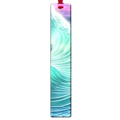 Pink Sky Blue Ocean Waves Large Book Marks by GardenOfOphir