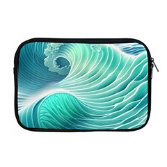 Pink Sky Blue Ocean Waves Apple Macbook Pro 17  Zipper Case by GardenOfOphir