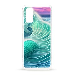 Pink Sky Blue Ocean Waves Samsung Galaxy S20 6 2 Inch Tpu Uv Case