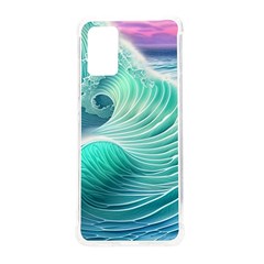 Pink Sky Blue Ocean Waves Samsung Galaxy S20plus 6 7 Inch Tpu Uv Case