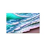 Shore Blue Ocean Waves Sticker (Rectangular) Front