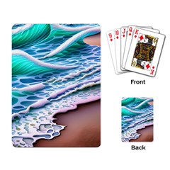 Shore Blue Ocean Waves Playing Cards Single Design (rectangle) by GardenOfOphir