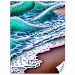 Shore Blue Ocean Waves Canvas 36  X 48  by GardenOfOphir