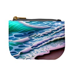 Shore Blue Ocean Waves Mini Coin Purse