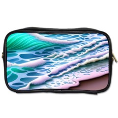 Shore Blue Ocean Waves Toiletries Bag (one Side) by GardenOfOphir