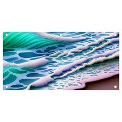 Shore Blue Ocean Waves Banner And Sign 4  X 2  by GardenOfOphir