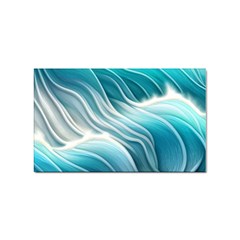 Pastel Blue Ocean Waves Iii Sticker (rectangular) by GardenOfOphir