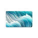 Pastel Blue Ocean Waves Iii Magnet (Name Card) Front