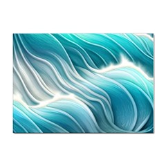 Pastel Blue Ocean Waves Iii Sticker A4 (10 Pack) by GardenOfOphir