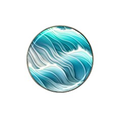 Pastel Blue Ocean Waves Iii Hat Clip Ball Marker by GardenOfOphir