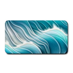 Pastel Blue Ocean Waves Iii Medium Bar Mat by GardenOfOphir