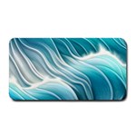 Pastel Blue Ocean Waves Iii Medium Bar Mat 16 x8.5  Bar Mat