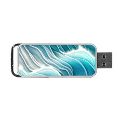 Pastel Blue Ocean Waves Iii Portable Usb Flash (two Sides) by GardenOfOphir