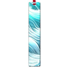 Pastel Blue Ocean Waves Iii Large Book Marks by GardenOfOphir