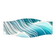 Pastel Blue Ocean Waves Iii Stretchable Headband by GardenOfOphir