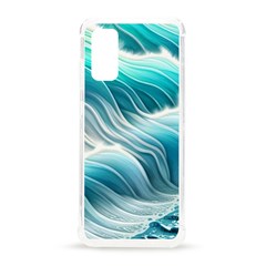 Pastel Blue Ocean Waves Iii Samsung Galaxy S20 6 2 Inch Tpu Uv Case by GardenOfOphir