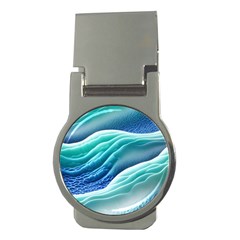 Pastel Beach Wave I Money Clips (round)  by GardenOfOphir