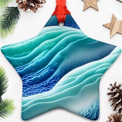 Pastel Beach Wave I Star Ornament (two Sides)