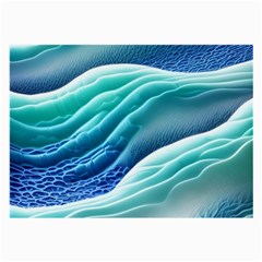 Pastel Beach Wave I Large Glasses Cloth (2 Sides) by GardenOfOphir